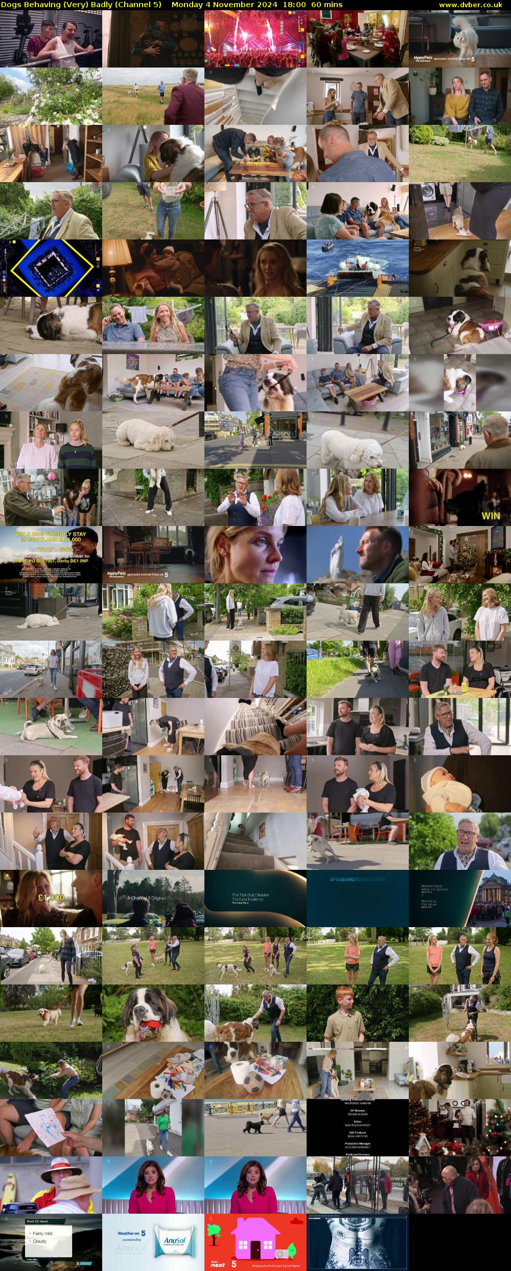 Dogs Behaving (Very) Badly (Channel 5) Monday 4 November 2024 18:00 - 19:00