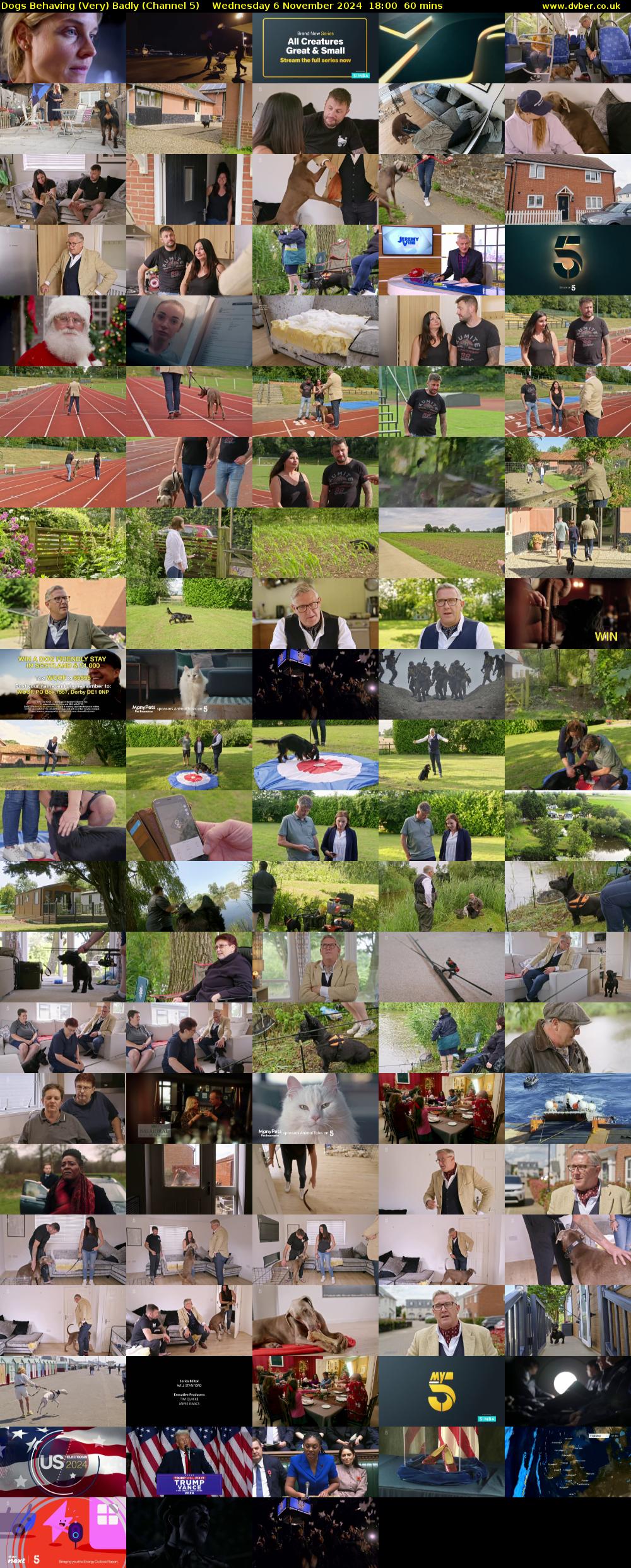 Dogs Behaving (Very) Badly (Channel 5) Wednesday 6 November 2024 18:00 - 19:00