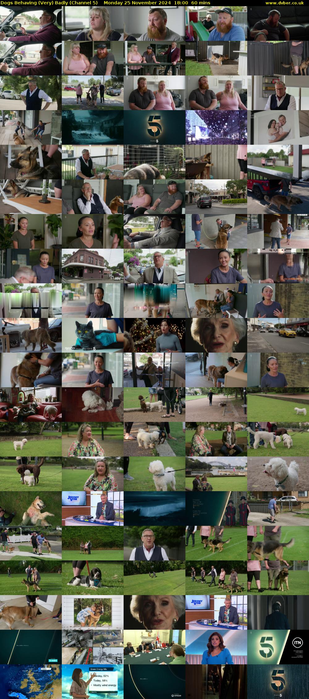 Dogs Behaving (Very) Badly (Channel 5) Monday 25 November 2024 18:00 - 19:00