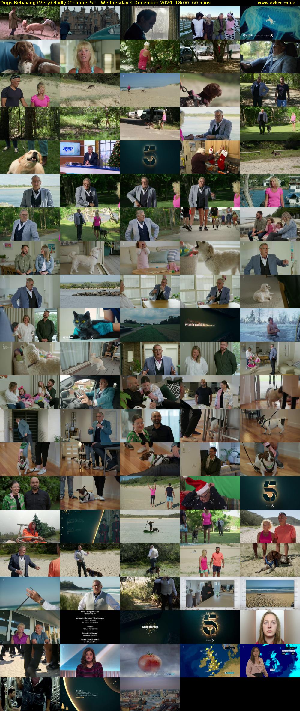Dogs Behaving (Very) Badly (Channel 5) Wednesday 4 December 2024 18:00 - 19:00