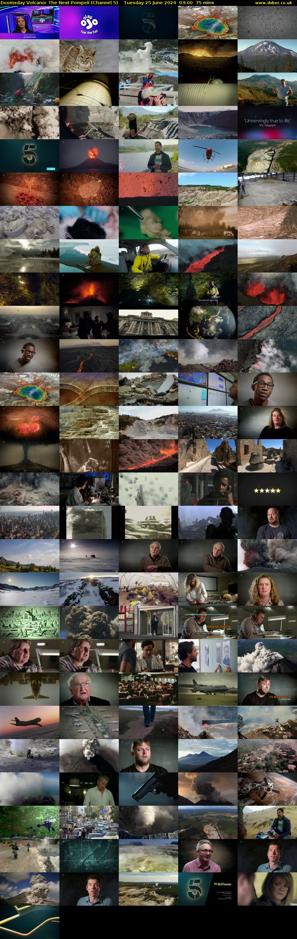 Doomsday Volcano: The Next Pompeii (Channel 5) Tuesday 25 June 2024 03:00 - 04:15