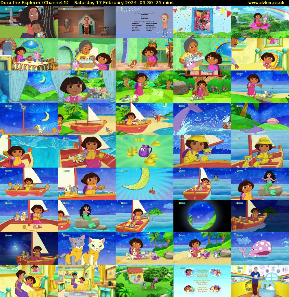 Dora the Explorer (Channel 5) Saturday 17 February 2024 09:30 - 09:55