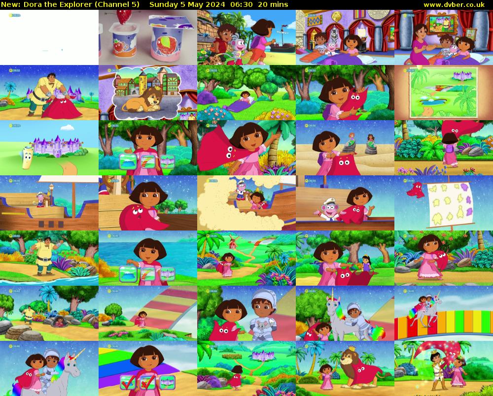 Dora the Explorer (Channel 5) Sunday 5 May 2024 06:30 - 06:50