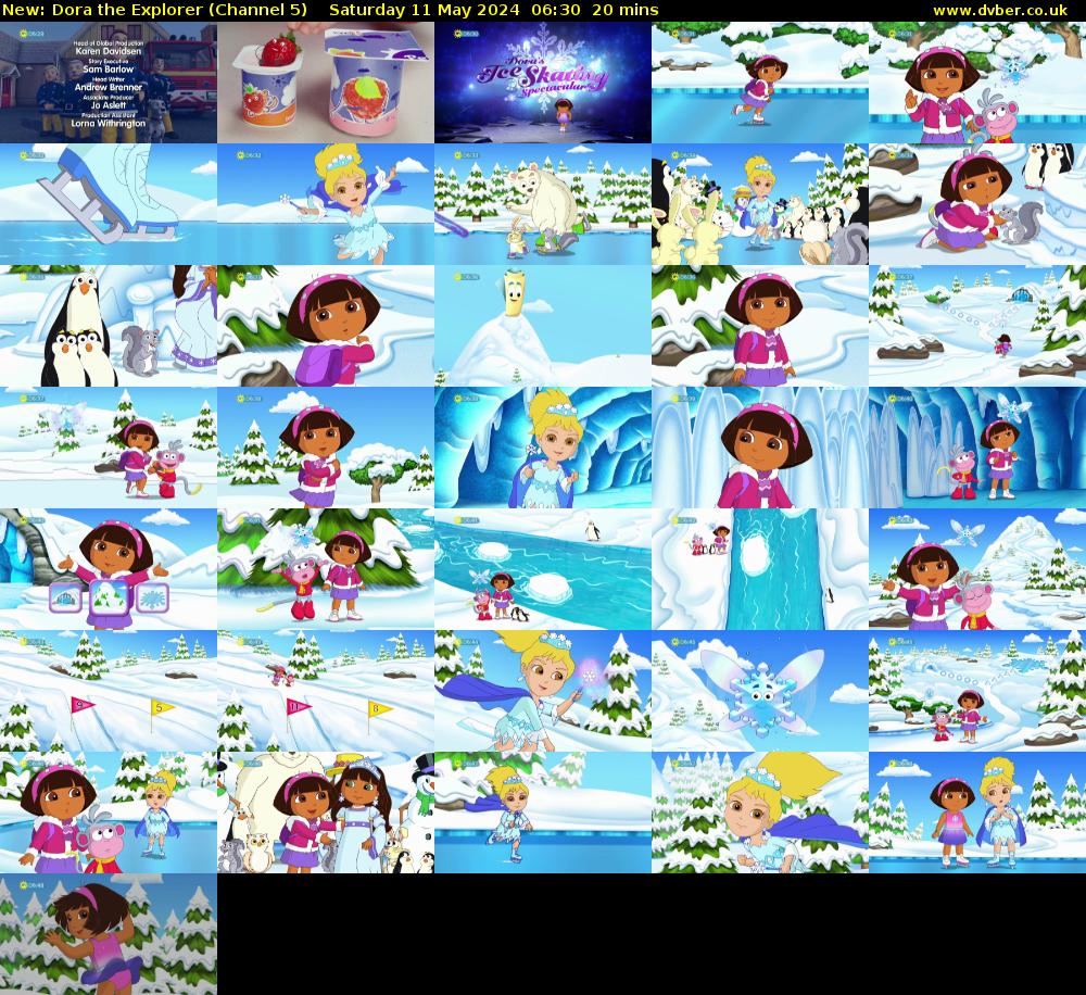 Dora the Explorer (Channel 5) Saturday 11 May 2024 06:30 - 06:50