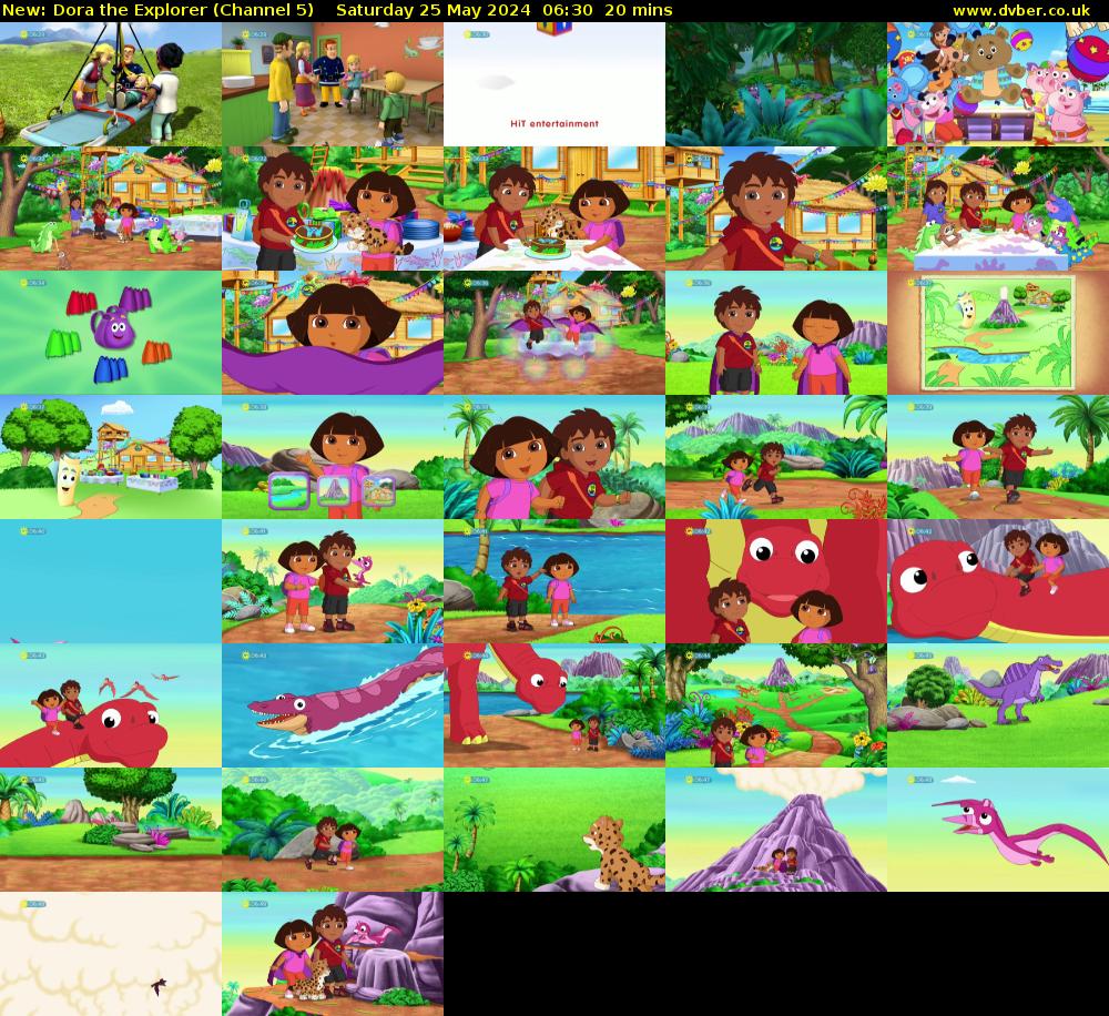 Dora the Explorer (Channel 5) Saturday 25 May 2024 06:30 - 06:50