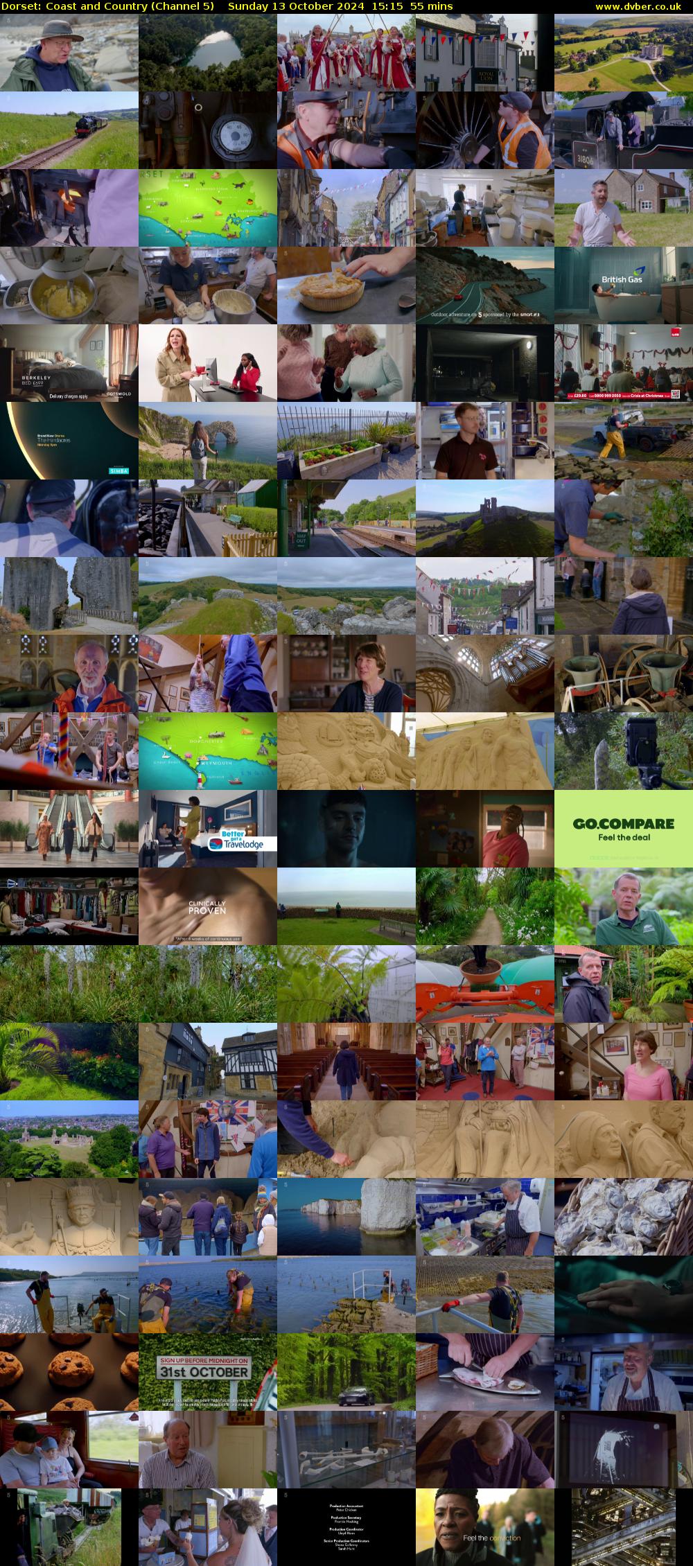 Dorset: Coast and Country (Channel 5) Sunday 13 October 2024 15:15 - 16:10