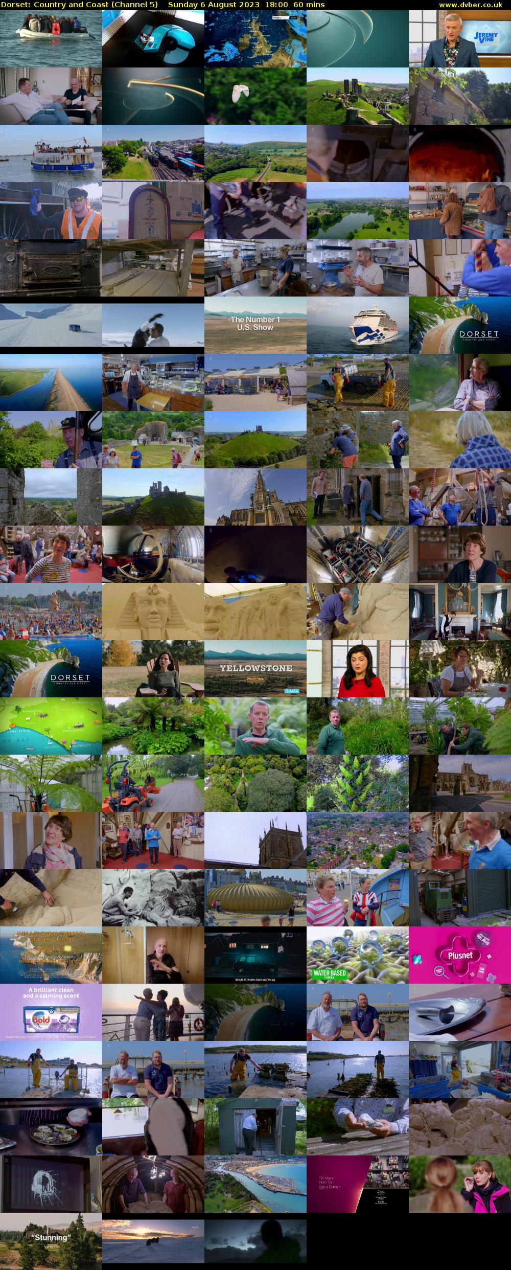 Dorset: Country and Coast (Channel 5) Sunday 6 August 2023 18:00 - 19:00