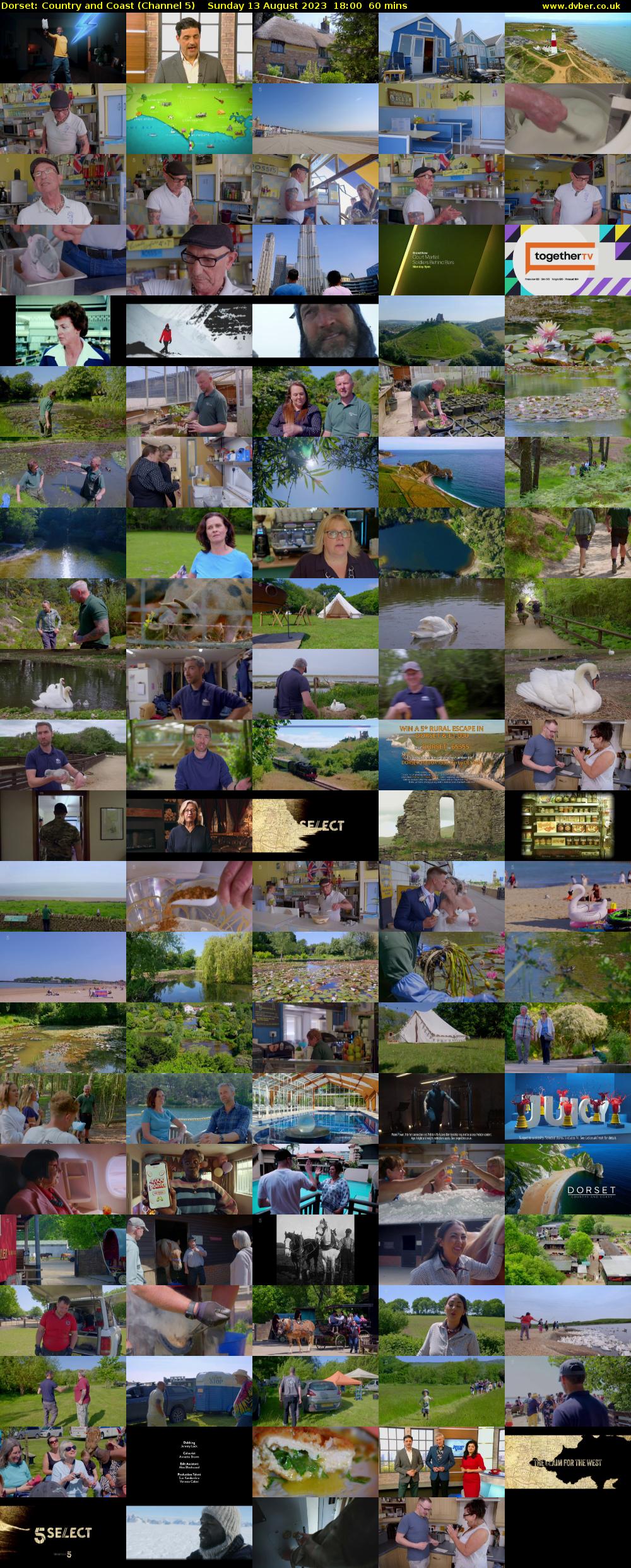 Dorset: Country and Coast (Channel 5) Sunday 13 August 2023 18:00 - 19:00