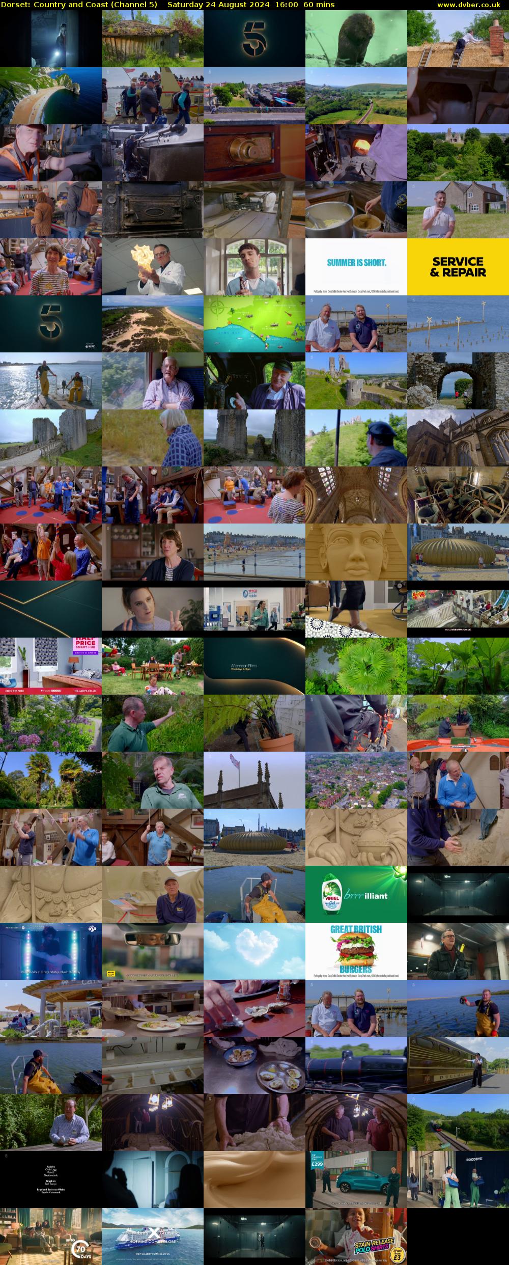 Dorset: Country and Coast (Channel 5) Saturday 24 August 2024 16:00 - 17:00