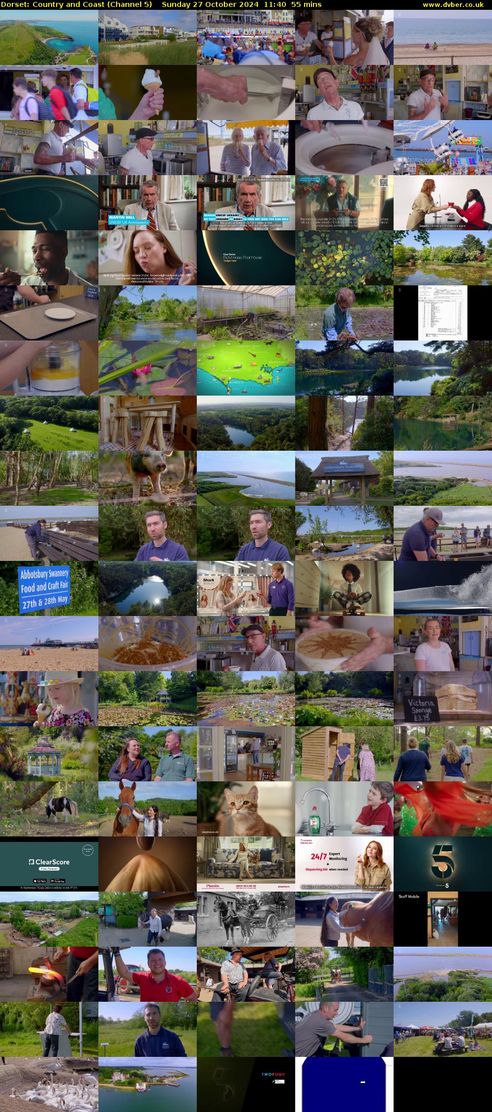 Dorset: Country and Coast (Channel 5) Sunday 27 October 2024 11:40 - 12:35
