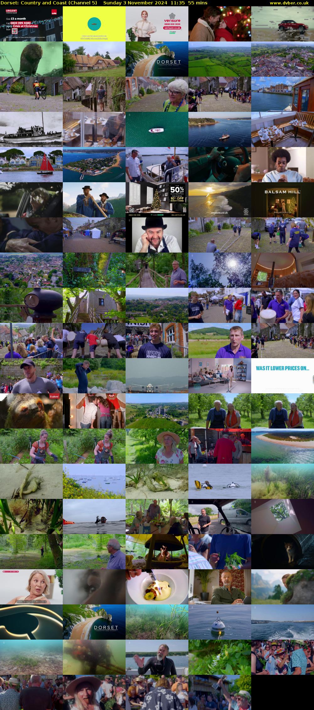 Dorset: Country and Coast (Channel 5) Sunday 3 November 2024 11:35 - 12:30