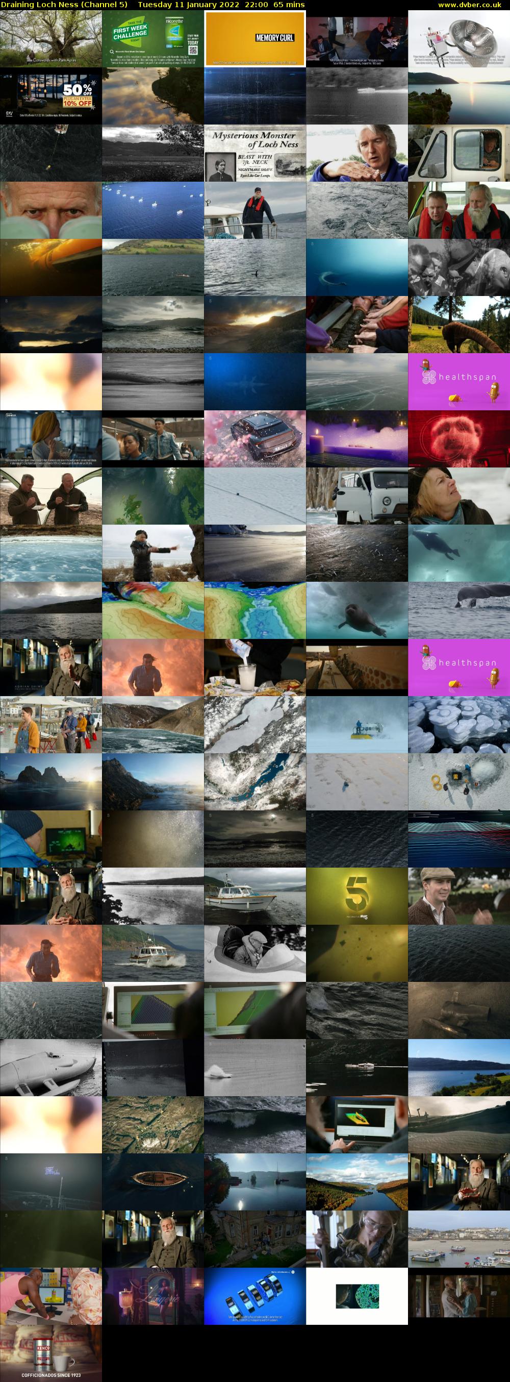 Draining Loch Ness (Channel 5) Tuesday 11 January 2022 22:00 - 23:05