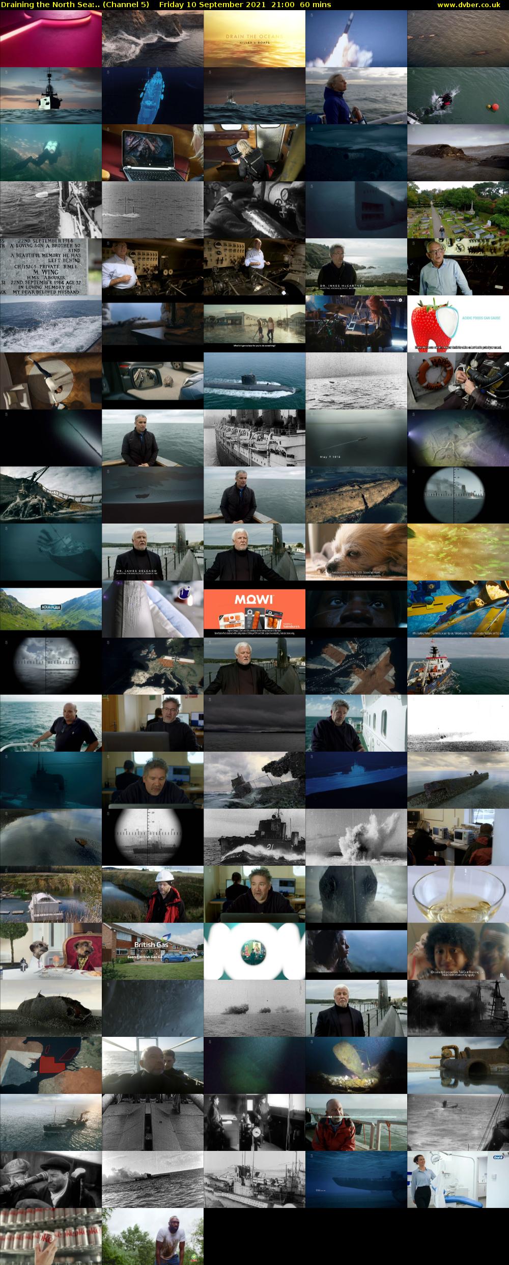 Draining the North Sea:.. (Channel 5) Friday 10 September 2021 21:00 - 22:00