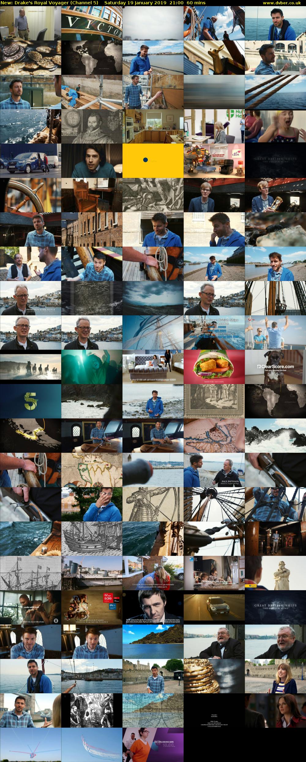 Drake's Royal Voyager (Channel 5) Saturday 19 January 2019 21:00 - 22:00