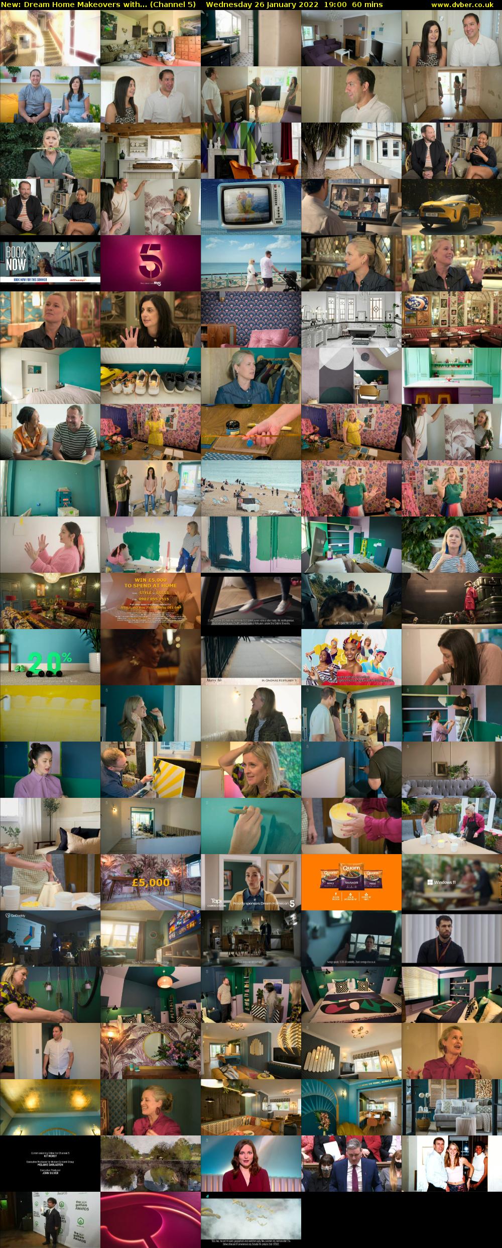 Dream Home Makeovers with... (Channel 5) Wednesday 26 January 2022 19:00 - 20:00