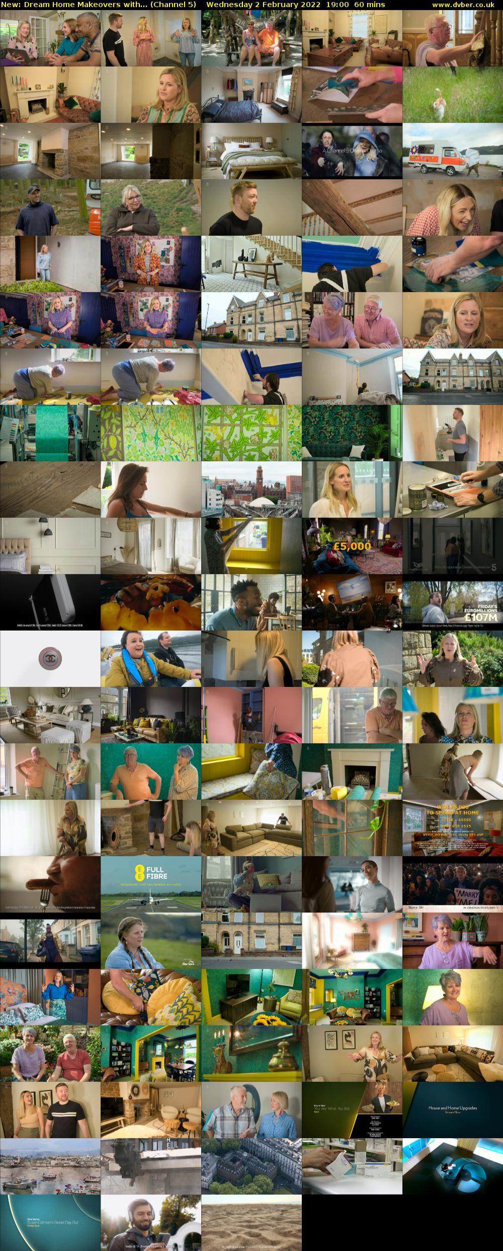 Dream Home Makeovers with... (Channel 5) Wednesday 2 February 2022 19:00 - 20:00