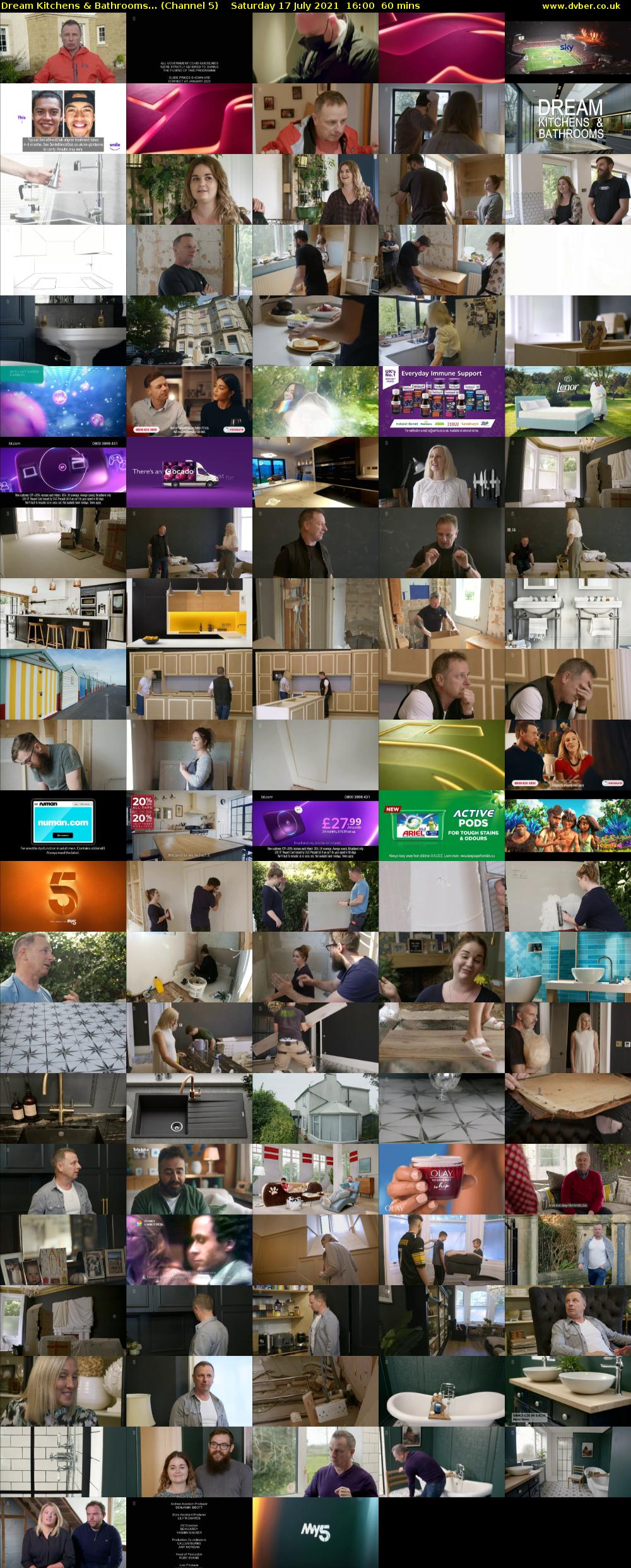 Dream Kitchens & Bathrooms... (Channel 5) Saturday 17 July 2021 16:00 - 17:00