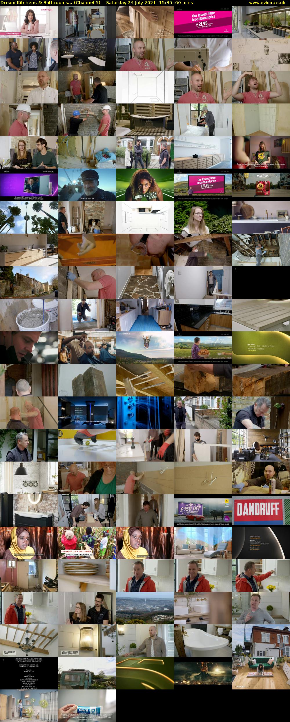 Dream Kitchens & Bathrooms... (Channel 5) Saturday 24 July 2021 15:35 - 16:35
