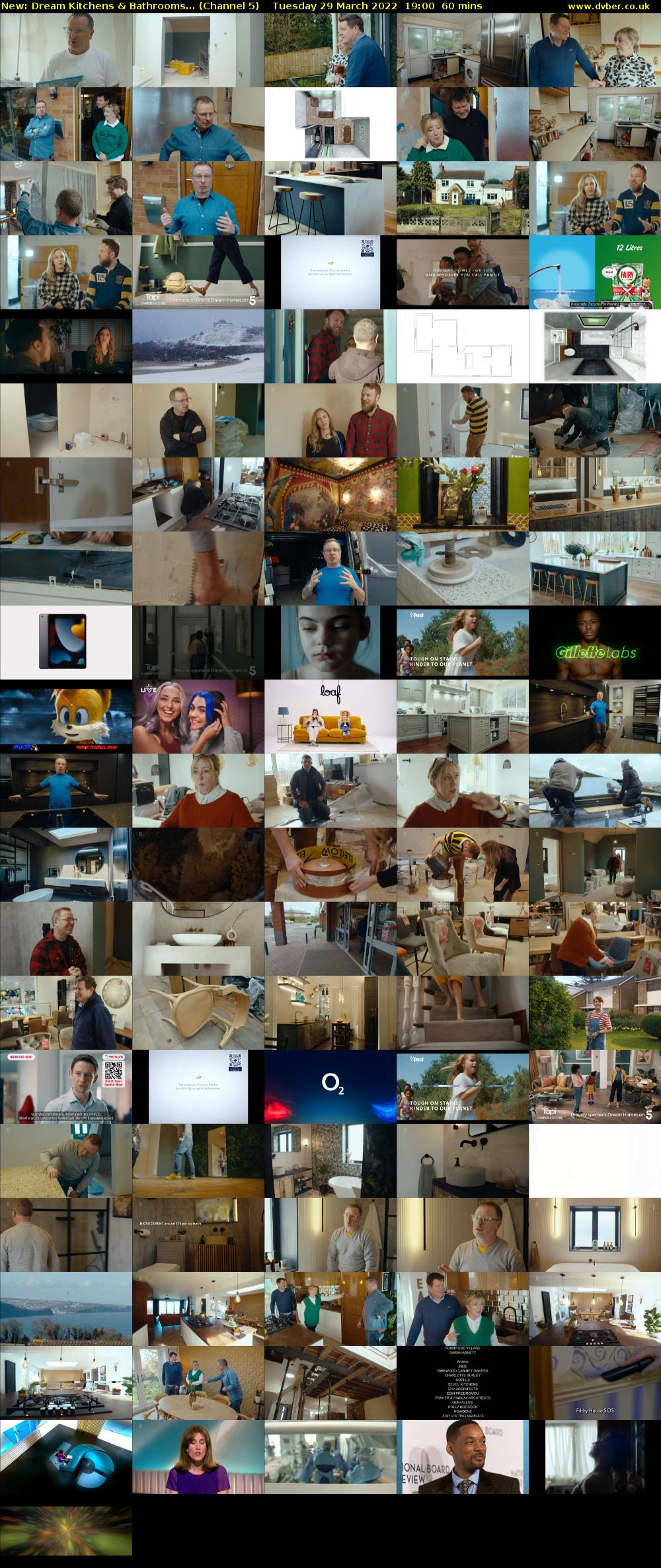 Dream Kitchens & Bathrooms... (Channel 5) Tuesday 29 March 2022 19:00 - 20:00