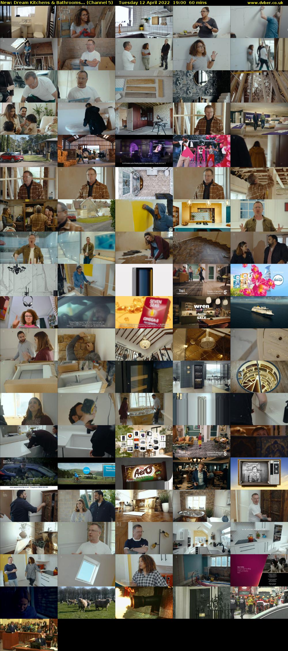 Dream Kitchens & Bathrooms... (Channel 5) Tuesday 12 April 2022 19:00 - 20:00