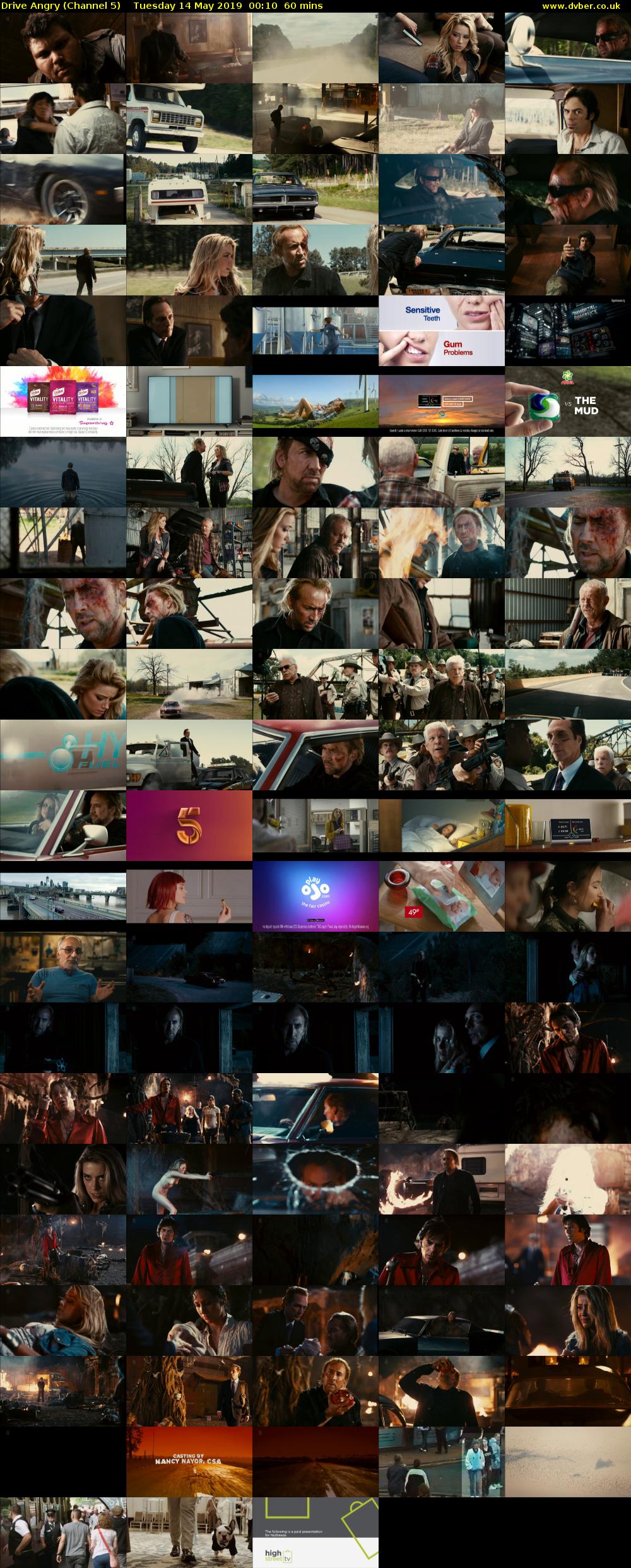 Drive Angry (Channel 5) Tuesday 14 May 2019 00:10 - 01:10