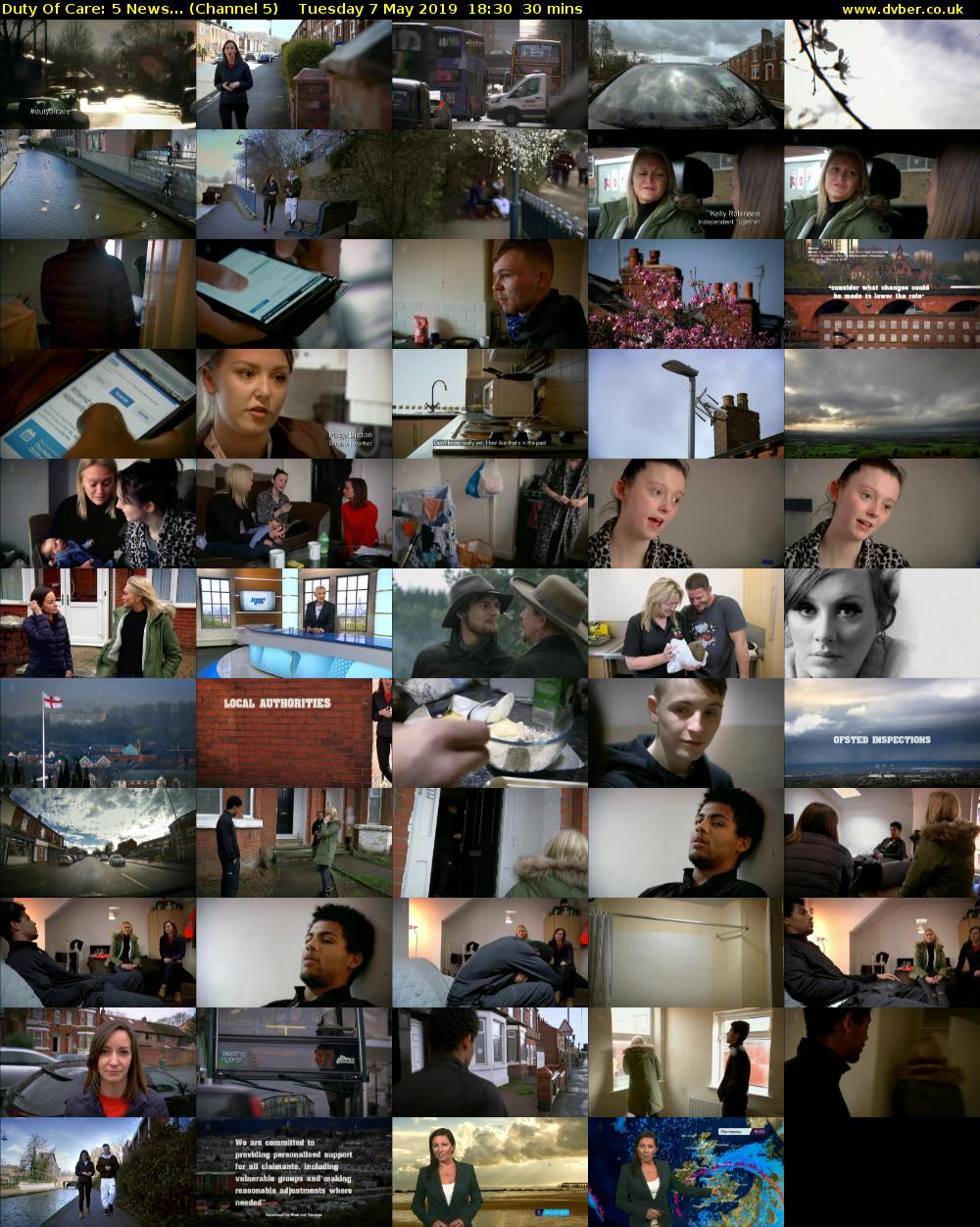 Duty Of Care: 5 News... (Channel 5) Tuesday 7 May 2019 18:30 - 19:00