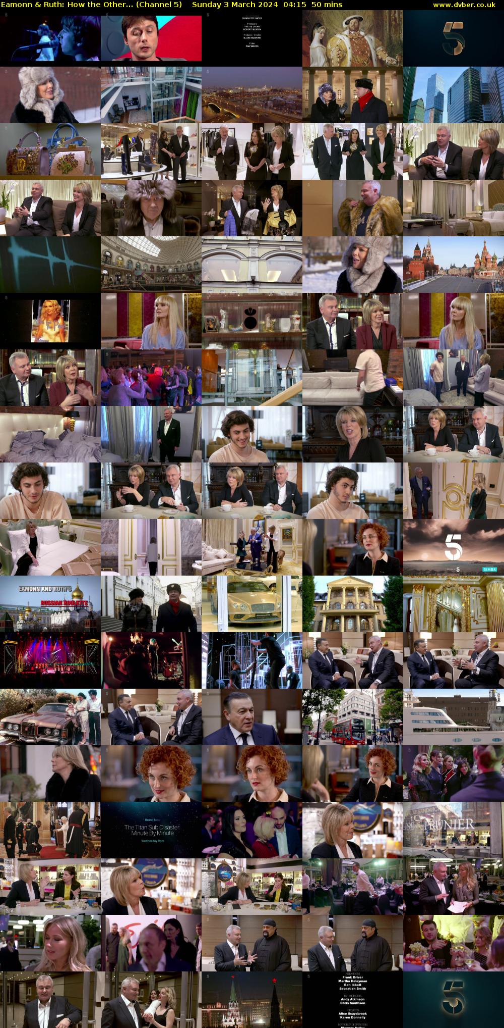 Eamonn & Ruth: How The Other... (Channel 5) Sunday 3 March 2024 04:15 - 05:05