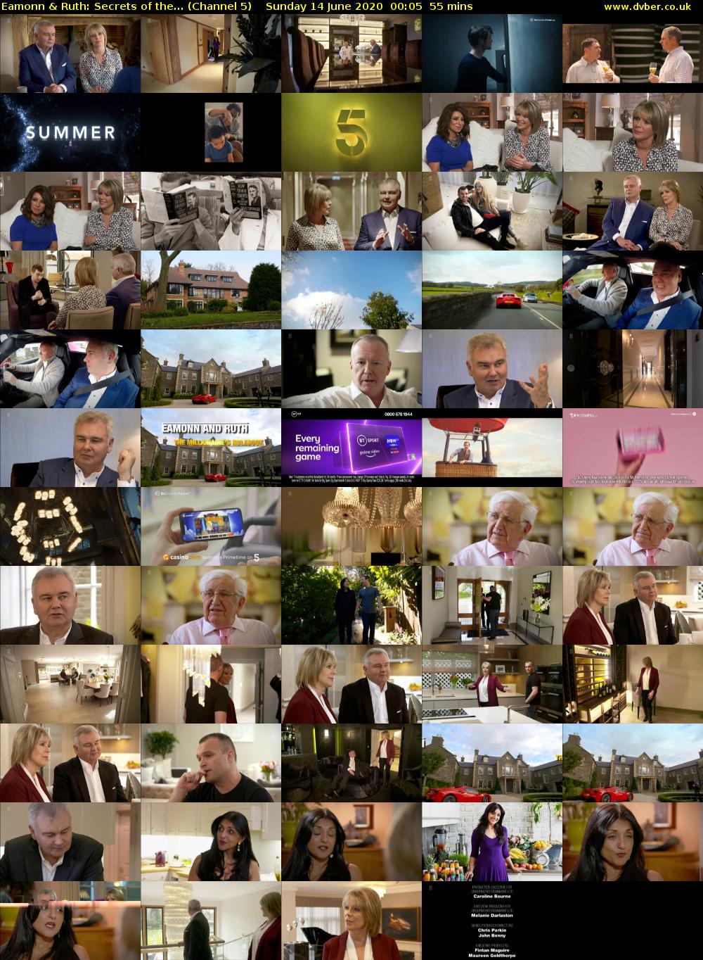 Eamonn & Ruth: Secrets of the... (Channel 5) Sunday 14 June 2020 00:05 - 01:00
