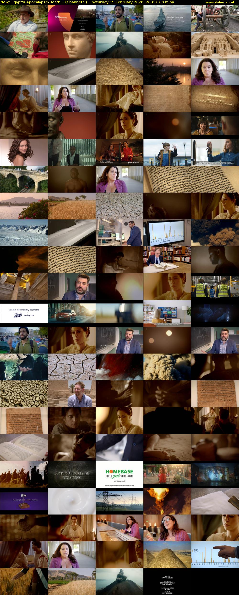 Egypt's Apocalypse-Death... (Channel 5) Saturday 15 February 2020 20:00 - 21:00