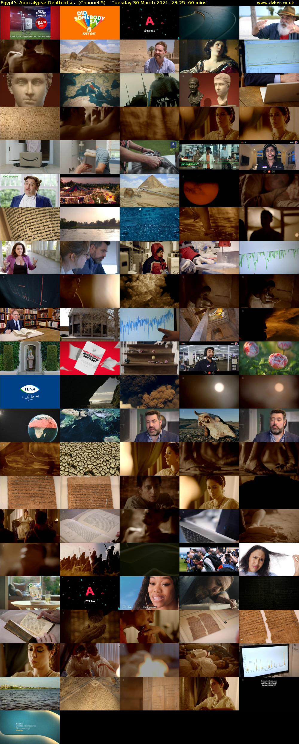 Egypt's Apocalypse-Death of a... (Channel 5) Tuesday 30 March 2021 23:25 - 00:25
