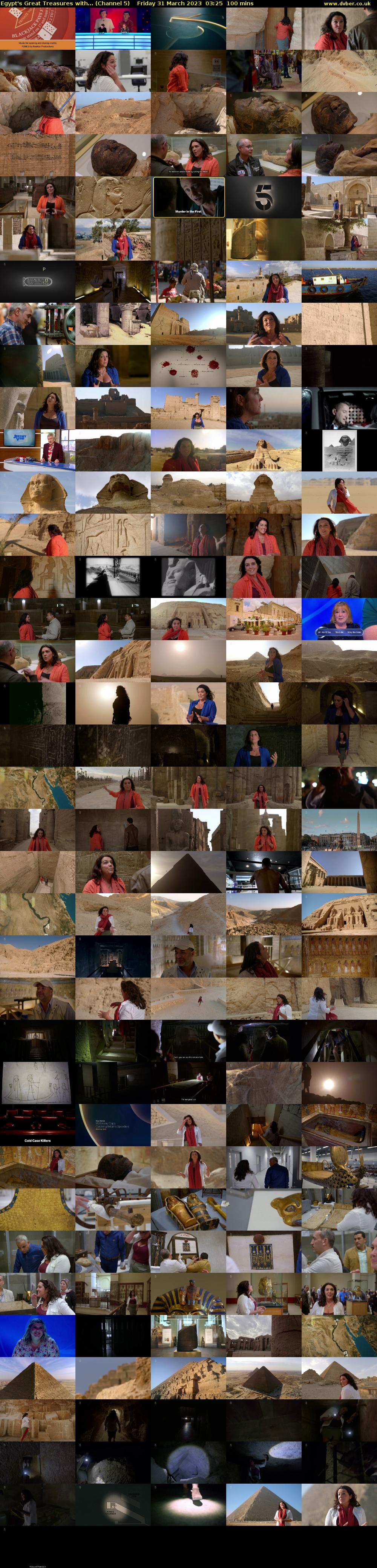 Egypt's Great Treasures with... (Channel 5) Friday 31 March 2023 03:25 - 05:05