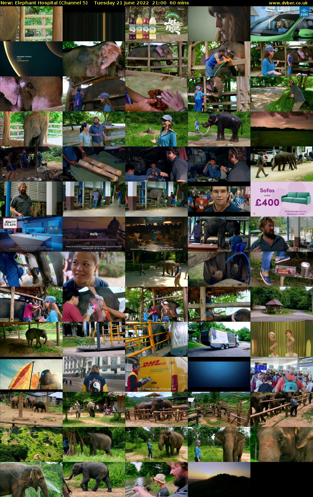 Elephant Hospital (Channel 5) Tuesday 21 June 2022 21:00 - 22:00