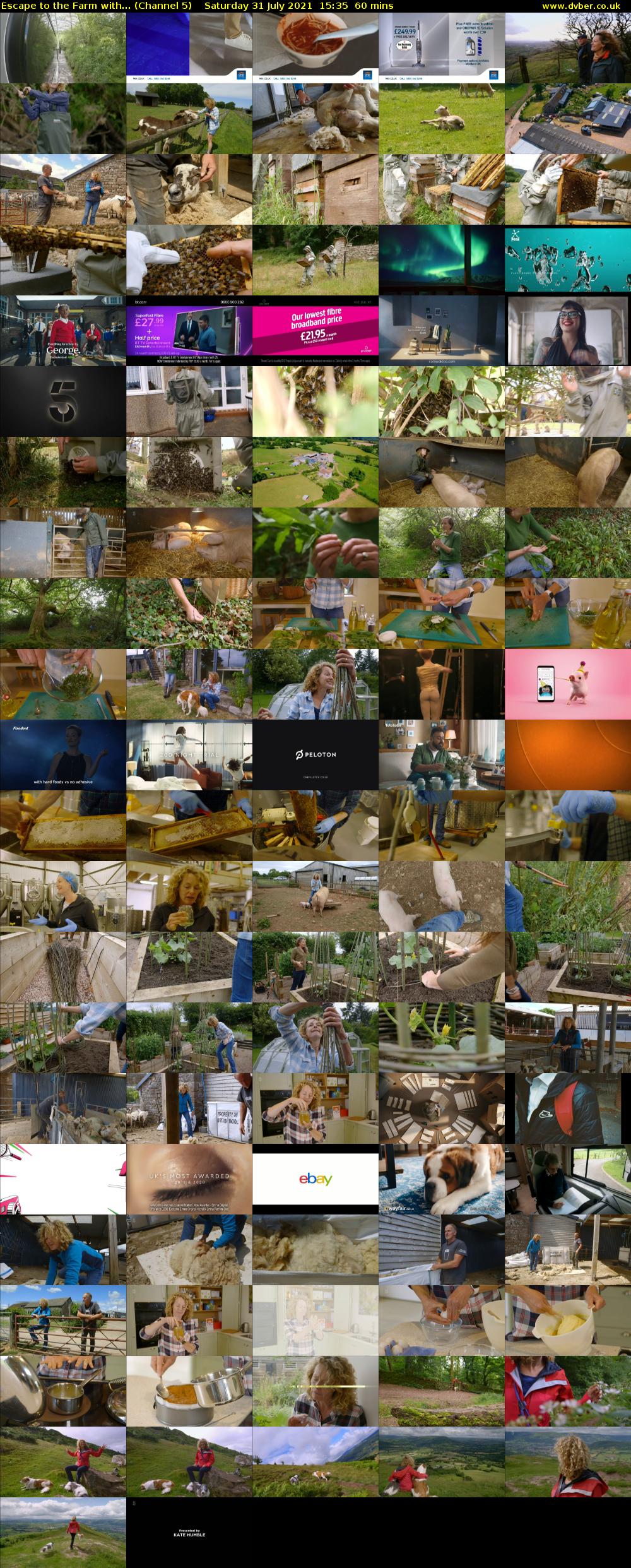 Escape to the Farm with... (Channel 5) Saturday 31 July 2021 15:35 - 16:35