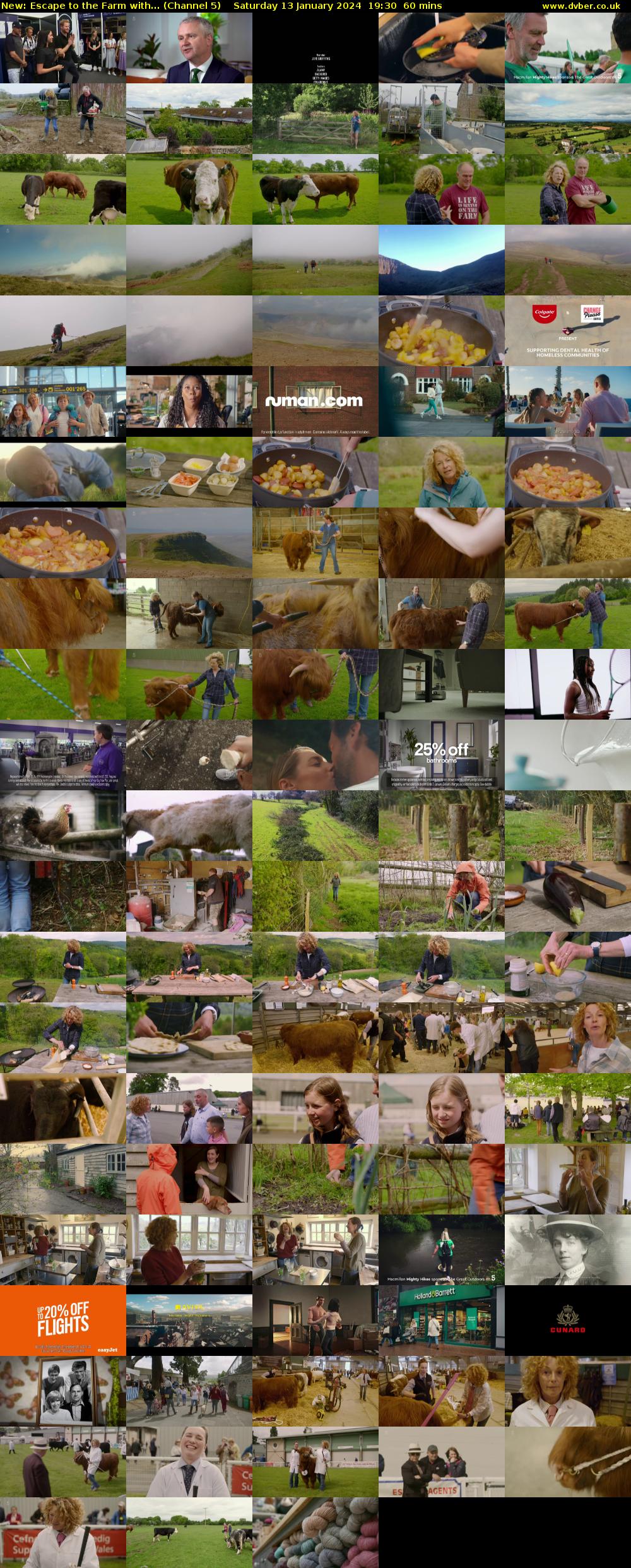 Escape to the Farm with... (Channel 5) Saturday 13 January 2024 19:30 - 20:30