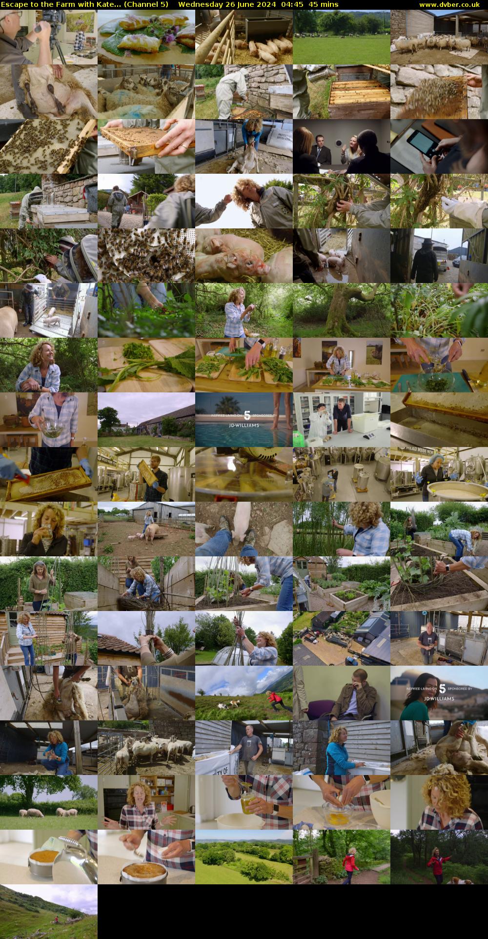 Escape to the Farm with Kate... (Channel 5) Wednesday 26 June 2024 04:45 - 05:30