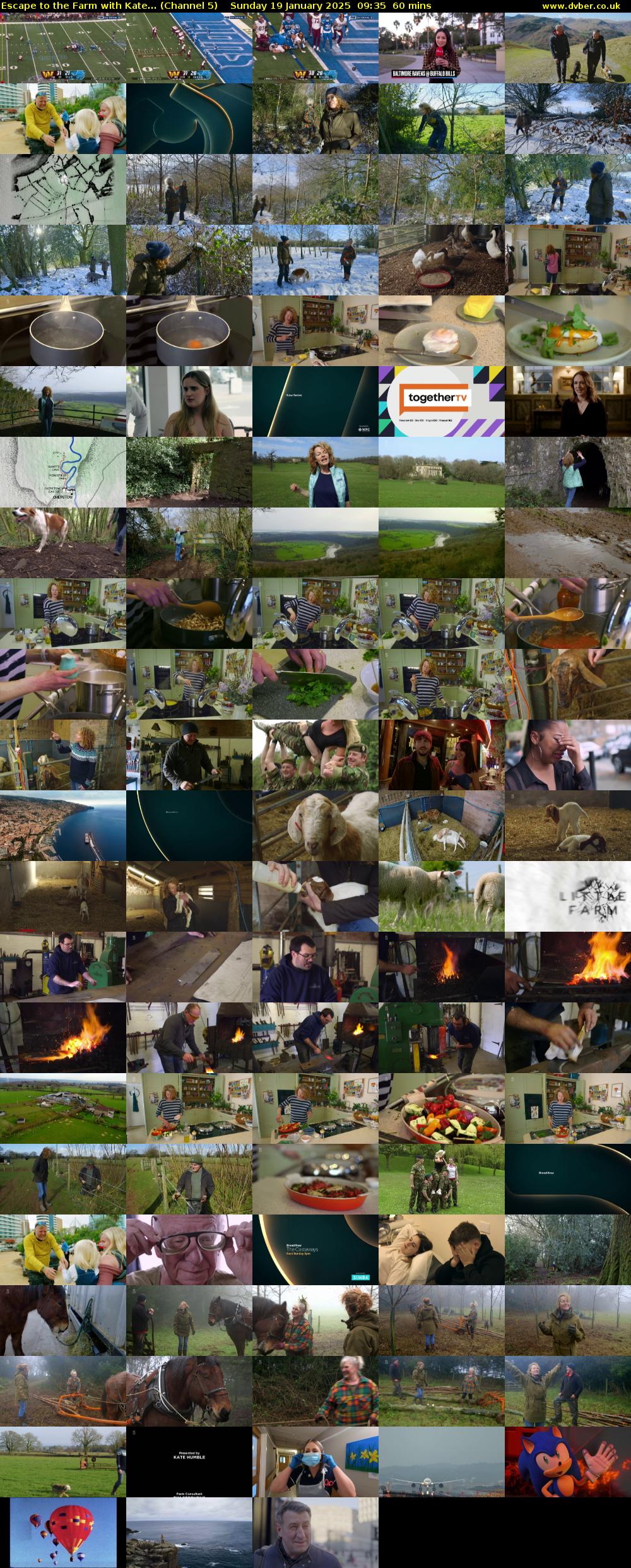 Escape to the Farm with Kate... (Channel 5) Sunday 19 January 2025 09:35 - 10:35