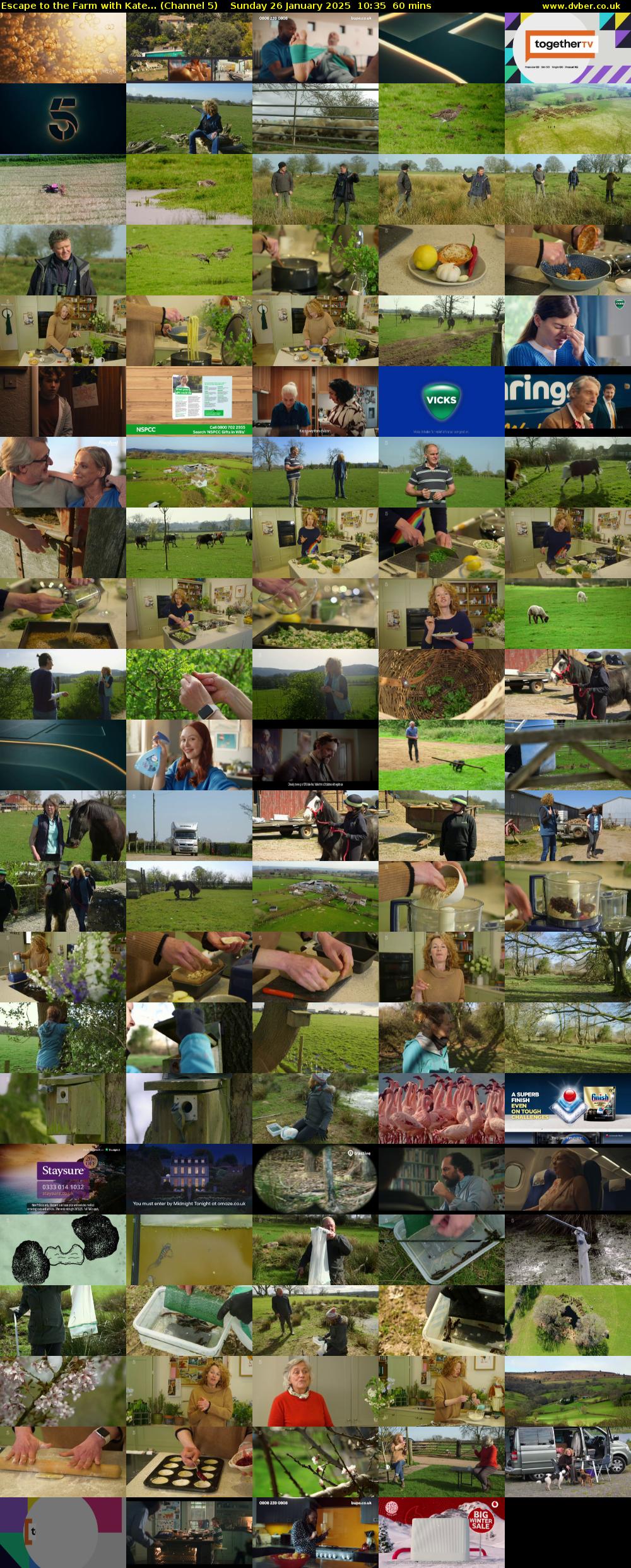 Escape to the Farm with Kate... (Channel 5) Sunday 26 January 2025 10:35 - 11:35