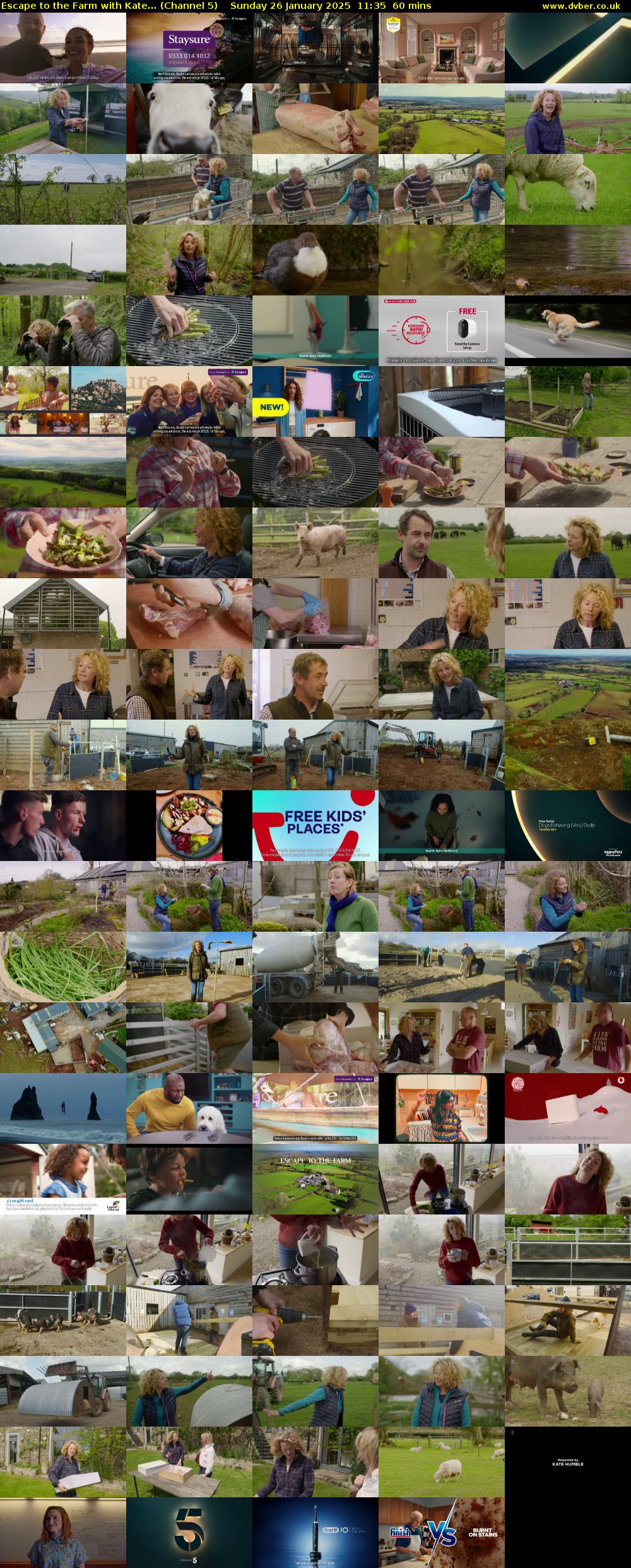 Escape to the Farm with Kate... (Channel 5) Sunday 26 January 2025 11:35 - 12:35