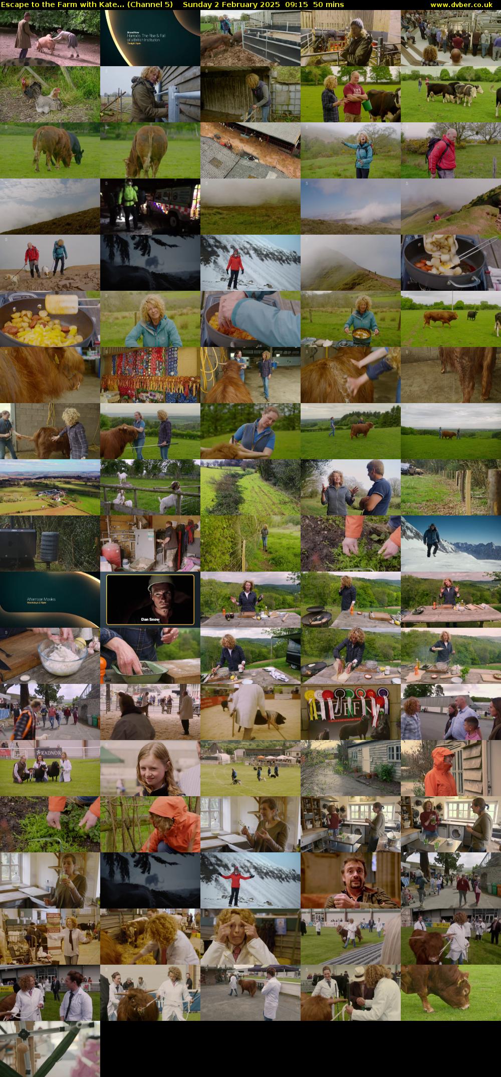 Escape to the Farm with Kate... (Channel 5) Sunday 2 February 2025 09:15 - 10:05