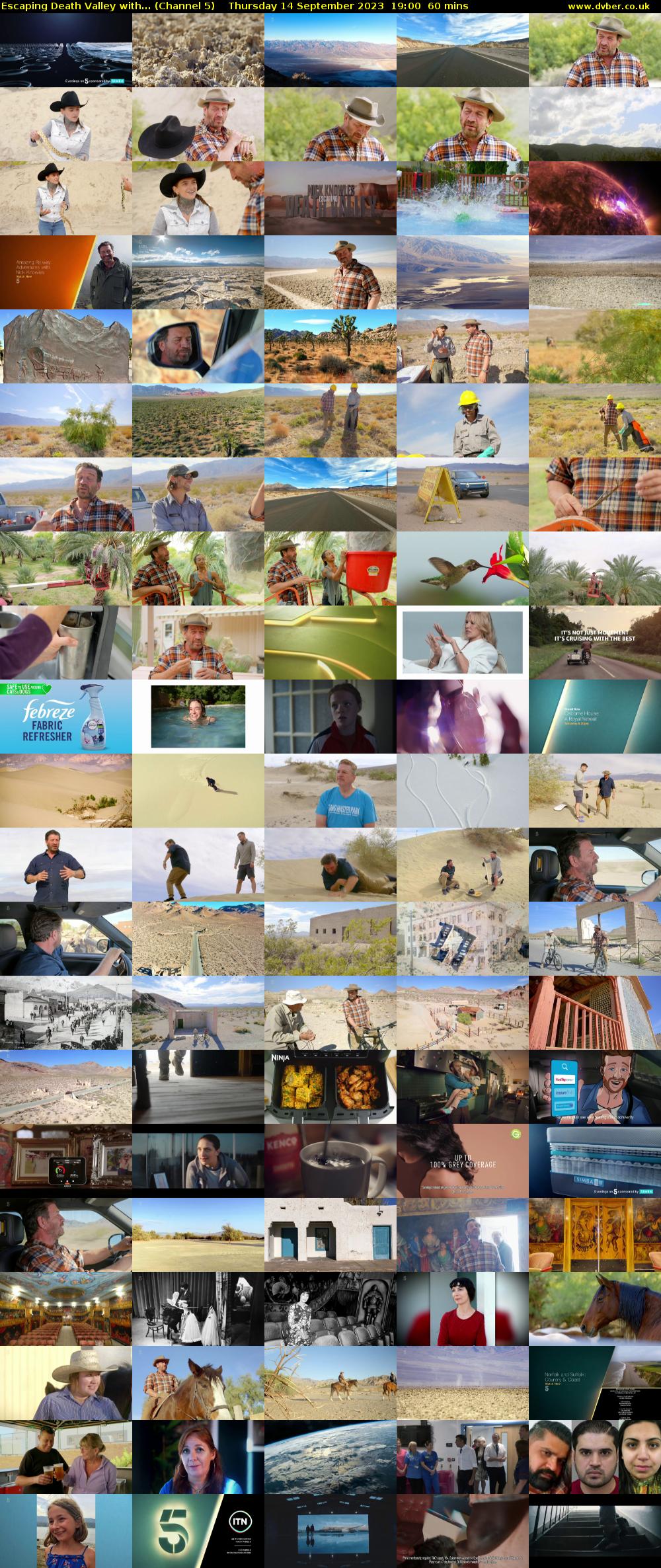 Escaping Death Valley with... (Channel 5) Thursday 14 September 2023 19:00 - 20:00