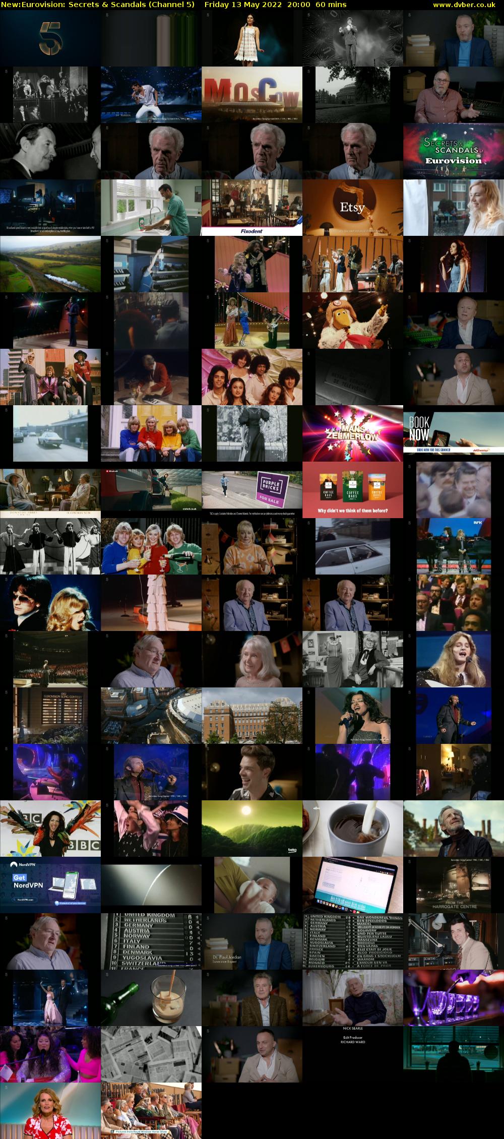 Eurovision: Secrets & Scandals (Channel 5) Friday 13 May 2022 20:00 - 21:00