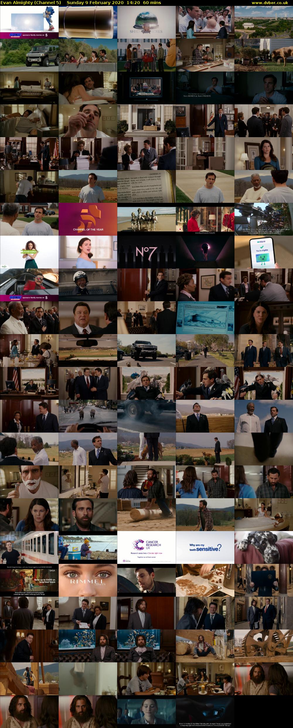 Evan Almighty (Channel 5) Sunday 9 February 2020 14:20 - 15:20