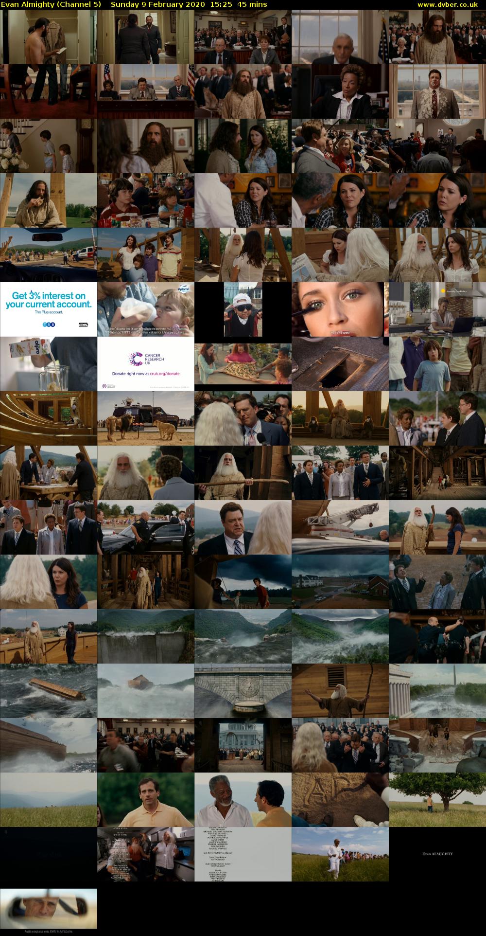Evan Almighty (Channel 5) Sunday 9 February 2020 15:25 - 16:10