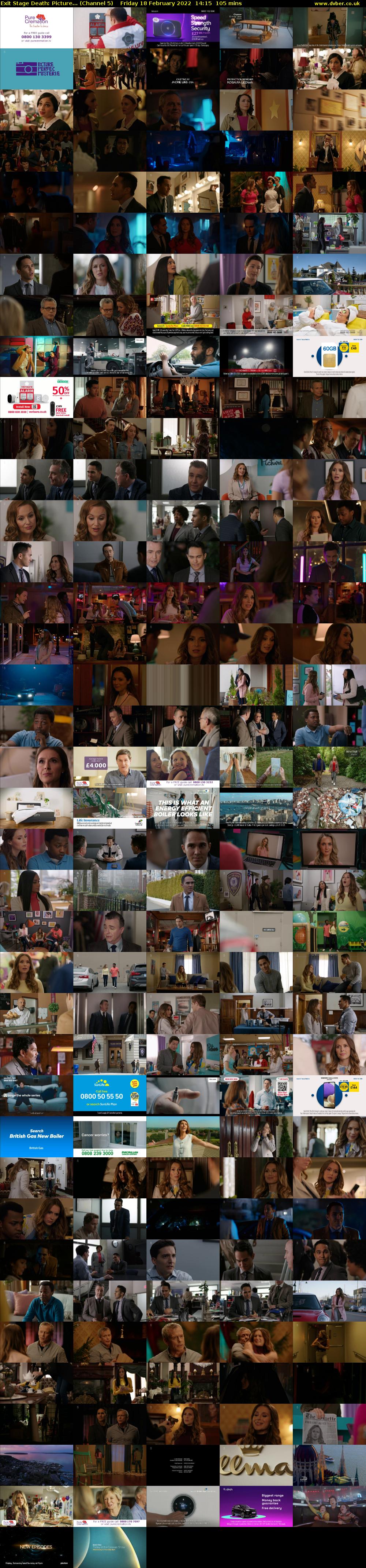 Exit Stage Death: Picture... (Channel 5) Friday 18 February 2022 14:15 - 16:00