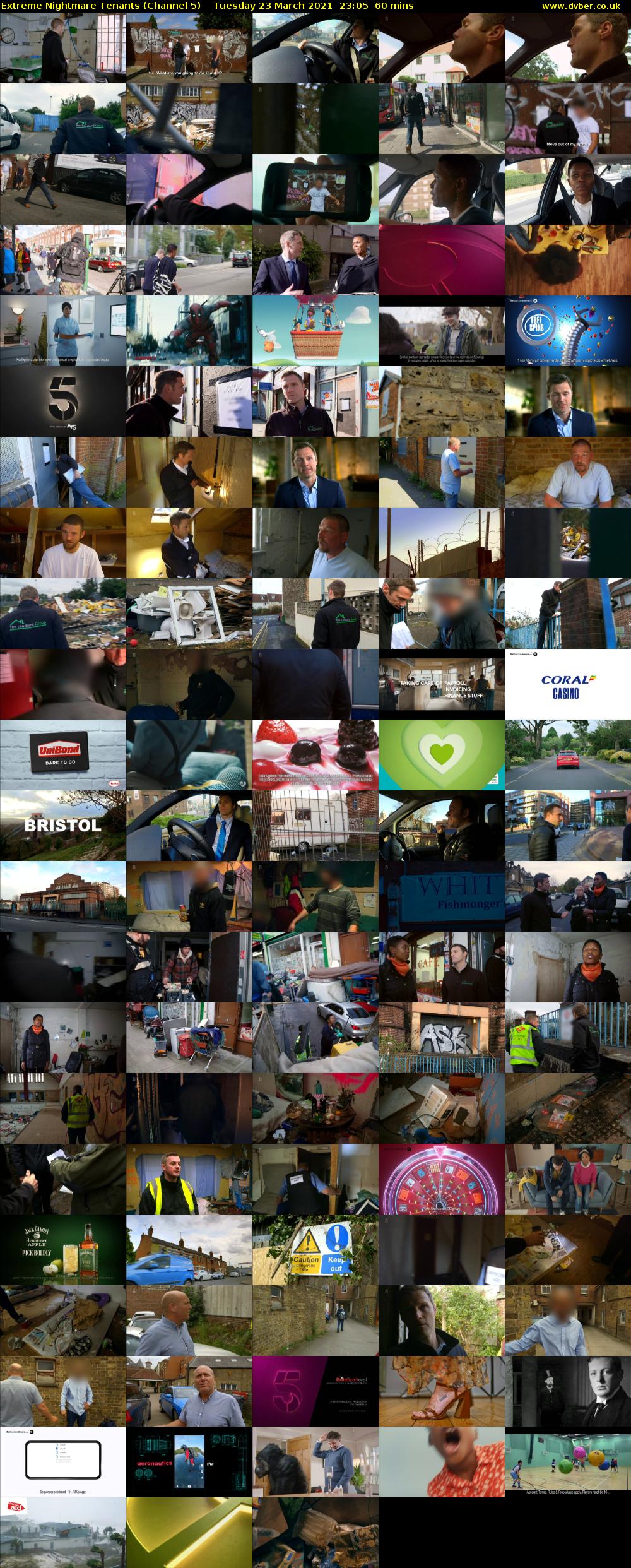 Extreme Nightmare Tenants (Channel 5) Tuesday 23 March 2021 23:05 - 00:05