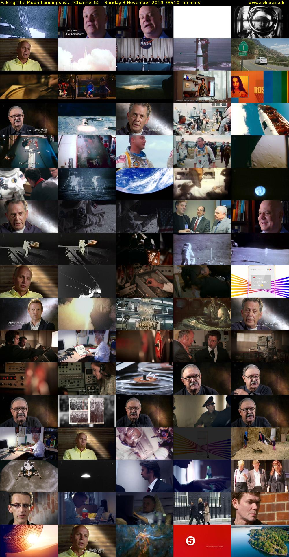Faking The Moon Landings &... (Channel 5) Sunday 3 November 2019 00:10 - 01:05