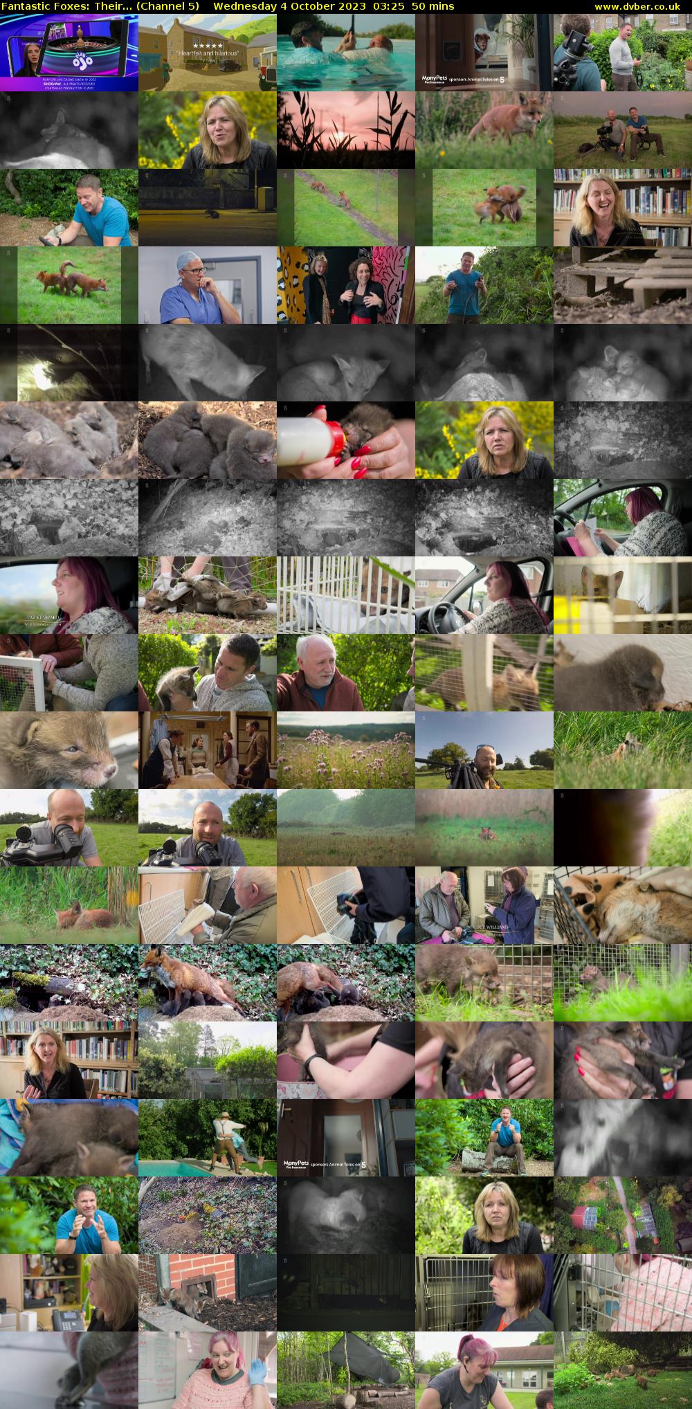 Fantastic Foxes: Their... (Channel 5) Wednesday 4 October 2023 03:25 - 04:15