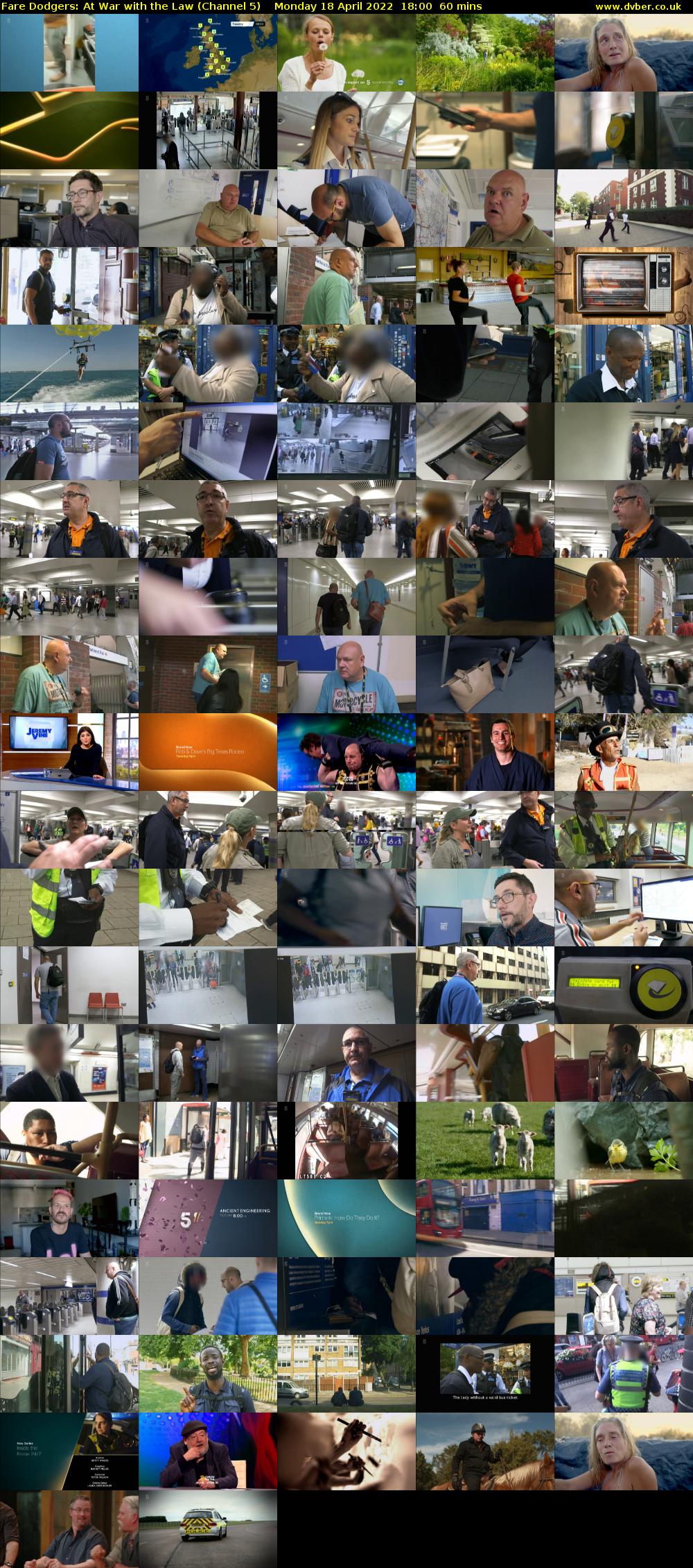 Fare Dodgers: At War With The Law (Channel 5) Monday 18 April 2022 18:00 - 19:00