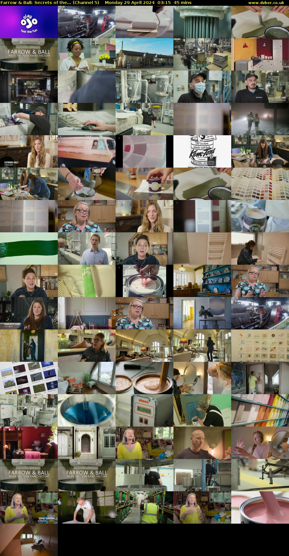 Farrow & Ball: Secrets of The... (Channel 5) Monday 29 April 2024 03:15 - 04:00