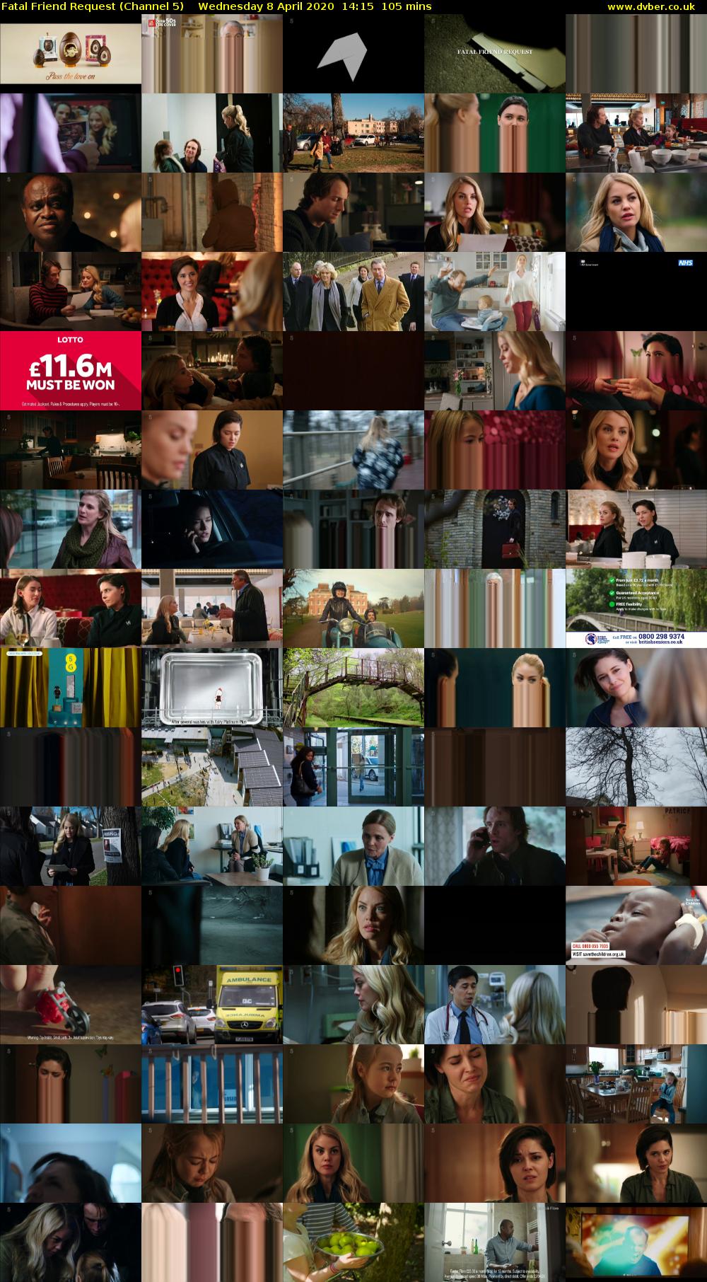 Fatal Friend Request (Channel 5) Wednesday 8 April 2020 14:15 - 16:00